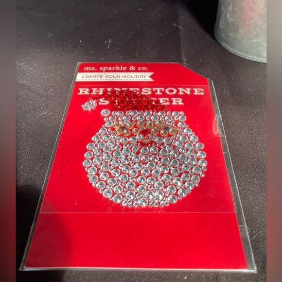 🎄❤️🎄 NEW Create Your Holiday Rhinestone Christmas Santa Sticker by  Ms Sparkl… - Picture 2 of 4